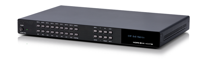 CYP Europe Kreuzschiene HDMI2.0 UHD/ 4K/ HDCP2.2 8x8 OR-88U-4K22